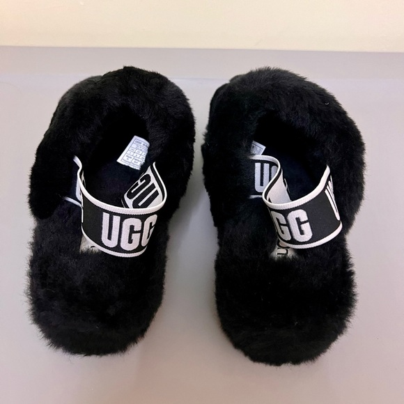 NWOT UGG Fluff Yeah Faux Fur Slingback Sandal - Picture 4 of 6